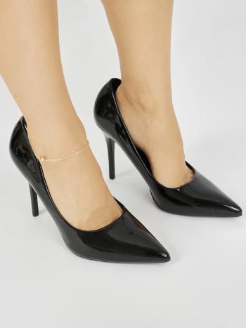 Pantofi confortabili negri pentru femei cu toc stiletto