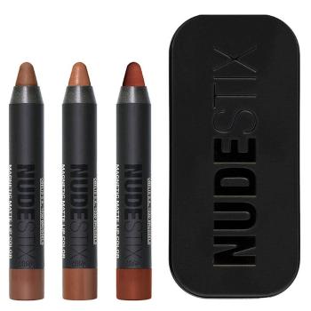 Nudestix Set cadou de cosmetice decorative pentru buze 90`s Nude Lips Mini 3 buc