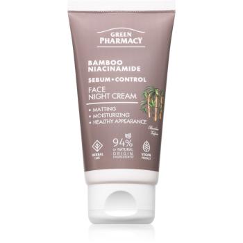 Green Pharmacy Bamboo & Niacinamide Night Face Cream crema hidratanta de noapte 50 ml