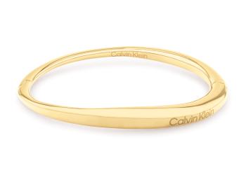 Calvin Klein Brățară solidă de damă din oțel placat cu aur Elongated Drops 35000350