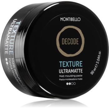 Montibello Decode Texture Ultramatte pastă de styling transparentă pentru o fixare medie pentru un aspect mat 90 ml