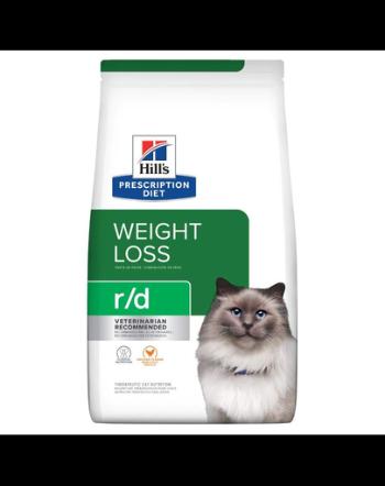 HILL'S Prescription Diet Feline r/d Weight Reduction Dieta veterinara pentru pisici adulte, pentru reducerea greutatii 3 kg