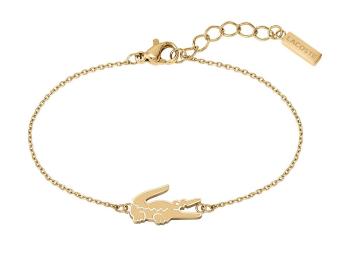 Lacoste Brățară decentă placată cu aur pentru femei Crocodile 2040048