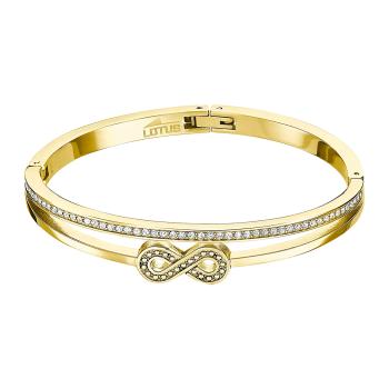 Lotus Style Brățară solidă placată cu aur cu infinit femeie de bază LS2121-2/2