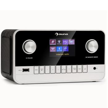 Auna Connect 100 MKII, Internet radio, Media Player, Bluetooth, DAB/DAB+, control prin aplicații 