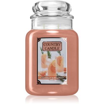 Country Candle Grapefruit & Rosemary lumânare parfumată 680 g