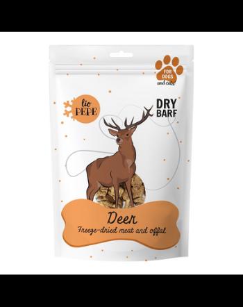PAKA ZWIERZAKA PEPE Freeze-dried snack caini si pisici XL 180g carne cerb liofilizat