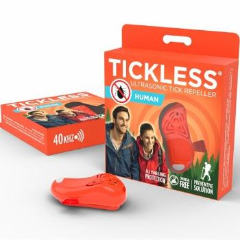 TICKLESS® HUMAN Repelent ultrasonic împotriva căpușelor și puricilor pentru oameni, portocaliu