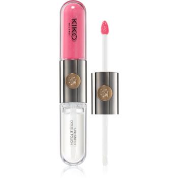 KIKO Milano Unlimited Double Touch Ruj de buze lichid, de lunga durata culoare 111 Satin Pink Camellia 6 ml