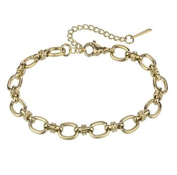 Marc Malone Brățară din lanț placată cu aur Elisa Gold Bracelet MCB24012G