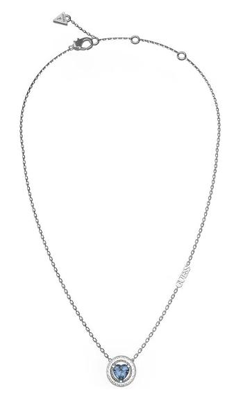 Guess Colier rafinat cu cristal albastru M`ama Non M`ama JUBN04667JWRHLST/U