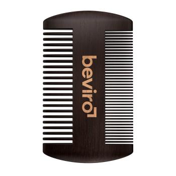 beviro Pieptene pentru barbă din lemn de pere (Beard Comb)