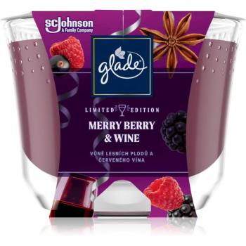 GLADE Merry Berry & Wine lumânare parfumată 224 g