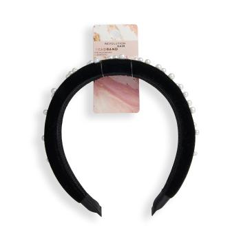 Revolution Bentiță de păr Black Pearl (Velvet Headband)