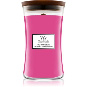 Woodwick Wild Berry & Beets lumânare parfumată cu fitil din lemn 609,5 g