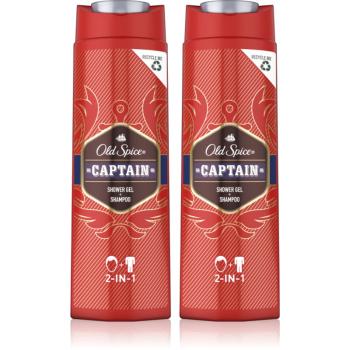 Old Spice Captain 2 in 1 gel de dus si sampon 2x400 ml