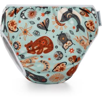 Bamboolik Swim Diapers Celestial Animals scutece lavabile tip slip de înot mărime M 8-12 kg 1 buc