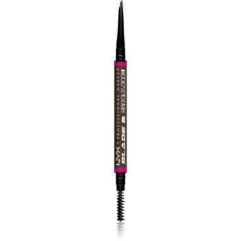 NYX Professional Makeup Blade & Shade creion pentru sprancene cu pensula culoare Espresso 0.06 g