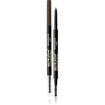 Bourjois Brow Reveal creion sprâncene precise cu pensula culoare 003 Dark Brown 0,09 g