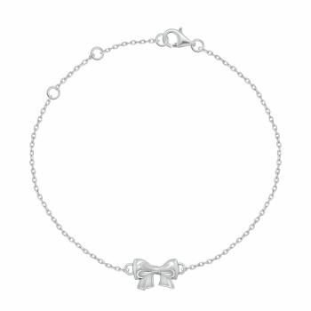 Brilio Silver Brățară minimalistă din argint cu fundiță BRC188W