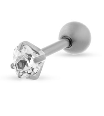 Troli Piercing fermecător din titan cu inimioară VSE6015S-PET