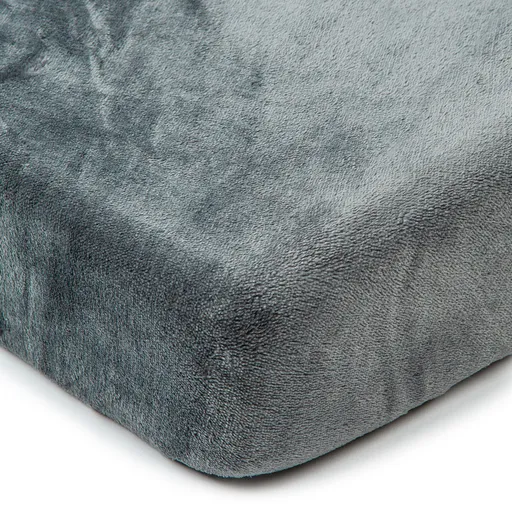 Cearșaf de pat micro-flanelă 4Home, gri închis, gri închis, 180 x 200 cm