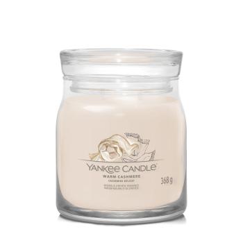 Yankee Candle Lumânare aromatică Signature sticlă medie Warm Cashmere 368 g