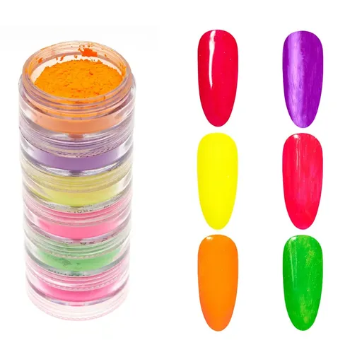 Pigment Unghii Holografic -Set Oranjollie W54