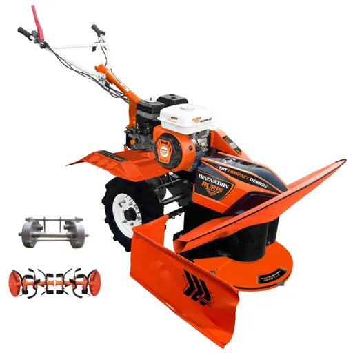 Utilaj multifunctional, RURIS 6500CRT, 7 CP, Benzina,4 timpi, 208 CC, 3 viteze, 83 cm latime lucru, roti cauciuc 4.00-8, sistem de cosit, 6500CRT