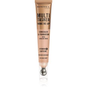 Rimmel Multi-Tasker Wake Me Up make-up si corector pentru o piele mai luminoasa culoare 25 Rose Ivory 20 ml