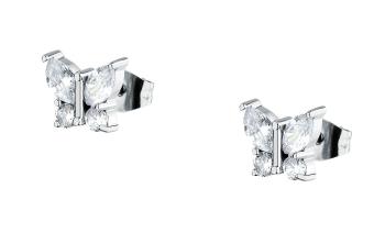 La Petite Story Cercei in formă de fluture din oțel cu zirconiu cubic Friendship LPS01ARR104