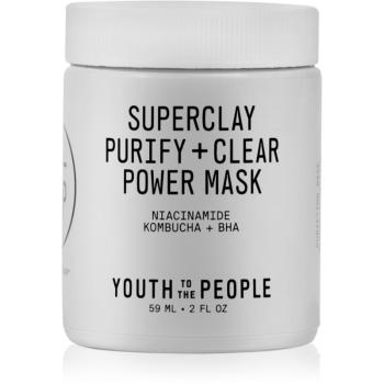 Youth To The People Superclay Purify + Clear Power Mask masca de fata pentru curatare 59 ml