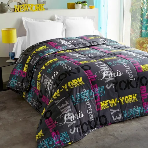 Pătură cu imprimeu Capital, bumbac 400g/m2