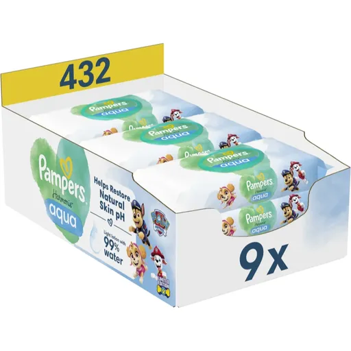 Pampers Harmonie Aqua Paw Patrol Servetele umede pentru copii 432 buc