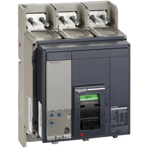 Intreruptor auto compact Ns1250N - Micrologic 2.0 - 1250 A - 3 Poli 3D Schneider 33478