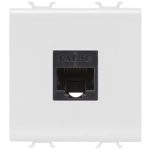 Priza de date UTP RJ45 CAT.5E 2 module Gewiss Chorus GW10434, alb