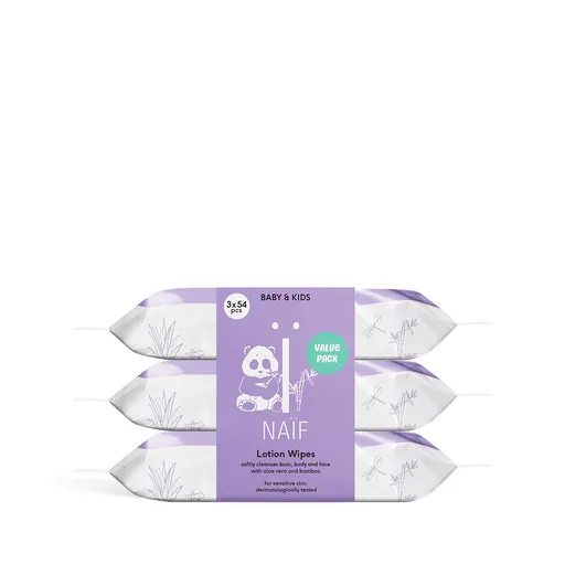 NAÏF Șervețele umede cu Aloe Vera pentru copii si bebeluși Baby