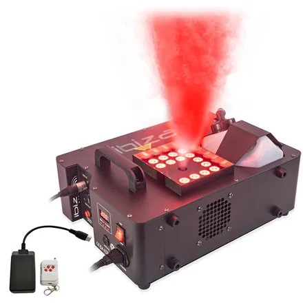 Masina profesionala fum 1500W cu efect LED RGB 24X3W Ibiza Light ERUPTION-1500