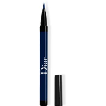 DIOR Diorshow On Stage Liner tuș lichid pentru ochi, tip cariocă impermeabil culoare 296 Matte Denim 0,55 ml