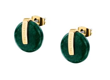 Trussardi Cercei la modă placați cu aur cu agat T-Round TJAYF12
