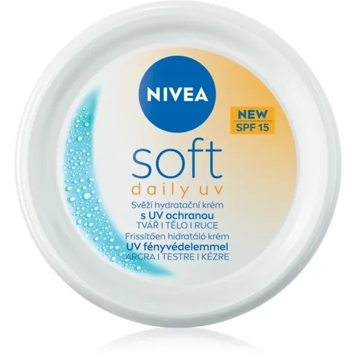 NIVEA Soft Daily UV loțiune protectoare hidratantă corp si fata SPF 15 100 ml