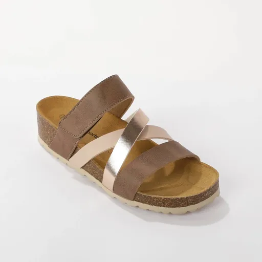 Papuci de casă cu curele Velcro