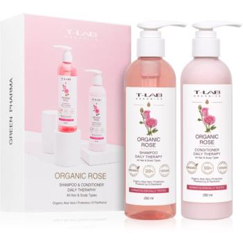 T-LAB Organics Organic Rose Set set cadou pentru toate tipurile de păr