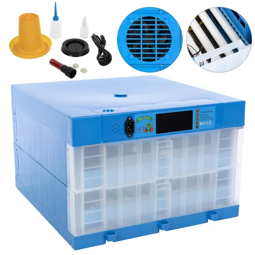 Incubator Oua Automat Micul Fermier GF-1509, 2 etaje, 128 Oua de Gaina, 64 Gasca, 96 Rata, 304 Prepelita