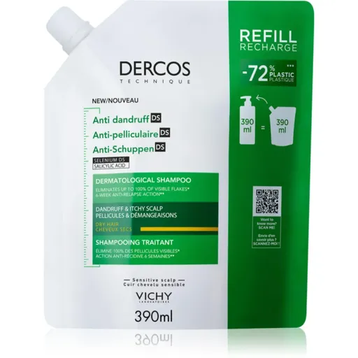 Vichy Dercos Anti-Dandruff sampon anti-matreata pentru par uscat 390 ml