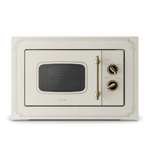 Klarstein Victoria 20, cuptor cu microunde încorporabil, 20 l, 800 W, grill: 1000 W, alb-mat