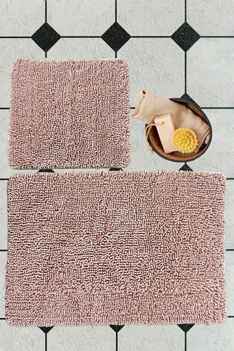 Set covorase de baie, L'essentiel Maison, Victoria, Roz pudra