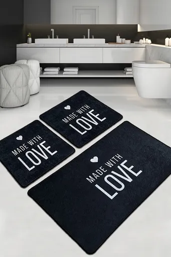 Set covorase de baie, L'essentiel Maison, Con Amore Djt, Poliester, Multicolor