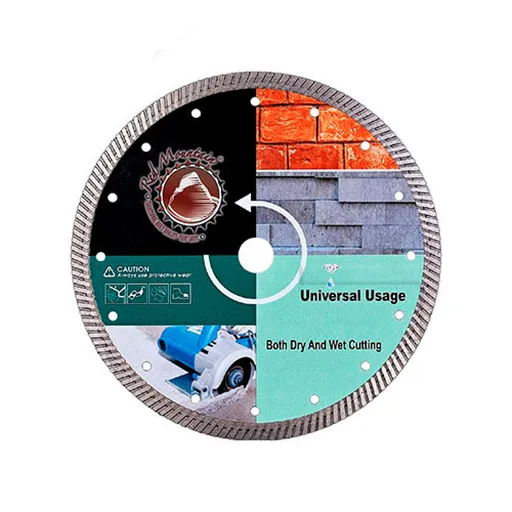 Panza Fierastrau Circular T.C.T pentru Materiale de Constructie - Debitare Calda, Umeda si Uscata, Diametru 230 mm, Dimensiunea segmentului: 10 mm