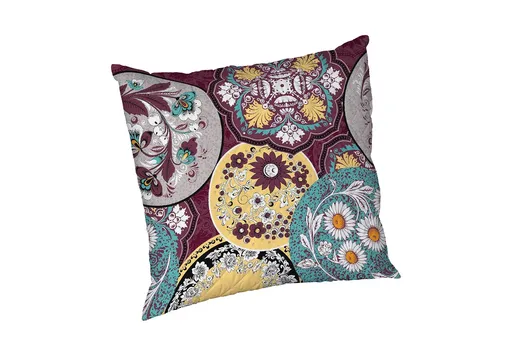 Perna Mandala, microfibra matlasata Alcam, 70x70 cm